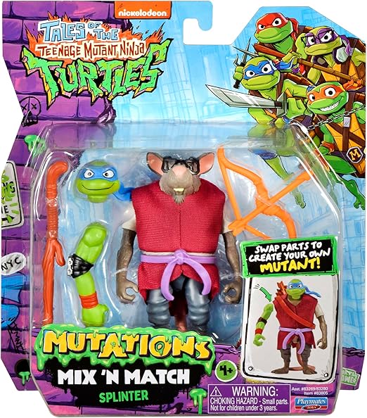 Teenage Mutant Ninja Turtles: Mutations Mix and Match 4.5-Inch Splinter