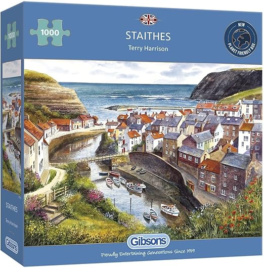 Staithes | 1000 Piece Jigsaw Puzzle | Yorkshire Countryside Village