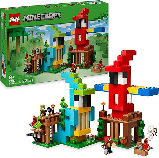 LEGO Minecraft The Parrot Houses, Buildable Video-Game Set 21282
