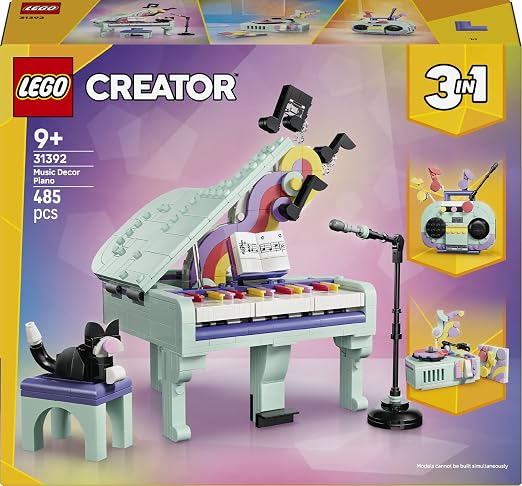 LEGO Creator 3in1 Music Decor Piano with Cat 31392