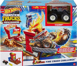 Hot Wheels Monster Trucks Arena Smashers 5-Alarm Fire Crash Challenge Playset