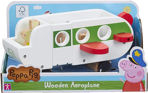 Peppa Pig Wooden Aeroplane, push along vehicle