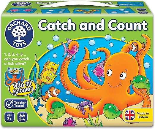 Orchard Toys Catch and Count Game, Practise Counting