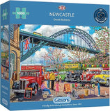Newcastle | 1000 Piece Jigsaw Puzzle | Tyne Bridge & Classic Cars