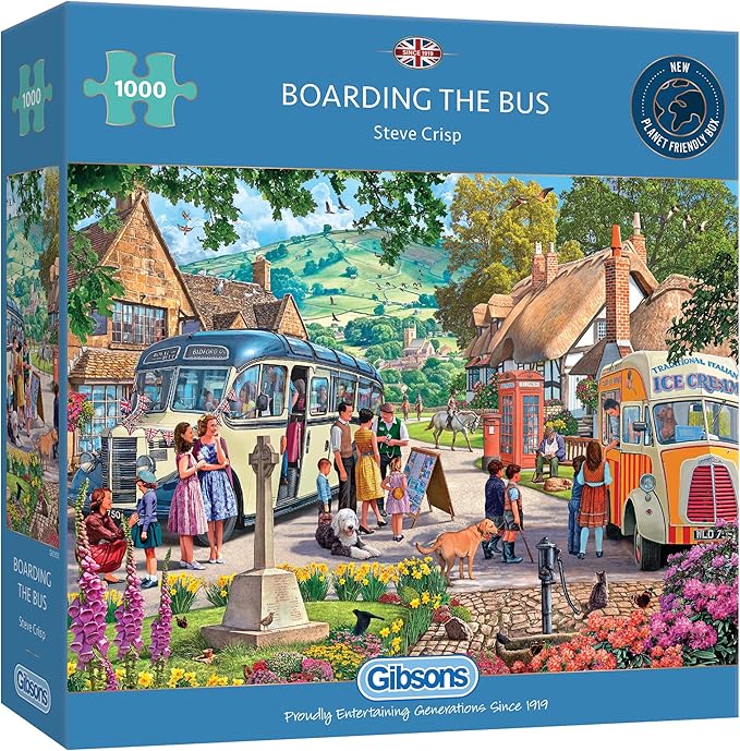 Boarding the Bus 1000 Piece Jigsaw Puzzle