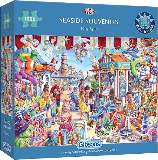 Seaside Souvenirs | 1000 Piece Jigsaw Puzzle | Family Summer Puzzle