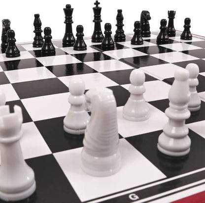 M.Y Traditional Games Chess Board - Lightweight, Folding, Travel Chess Set