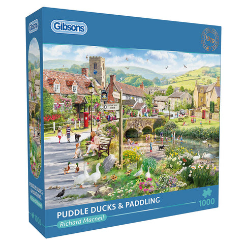 Puddle Ducks & Paddling 1000 Piece Jigsaw Puzzle