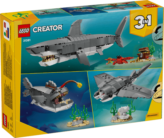 Lego 31381 Creator Fierce Shark Treasure Chest