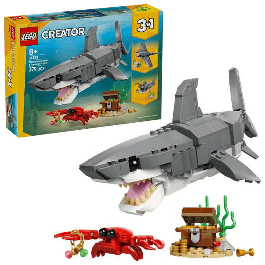 Lego 31381 Creator Fierce Shark Treasure Chest