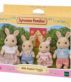 Sylvanian Families Milk Rabbit Family