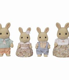 Sylvanian Families Milk Rabbit Family