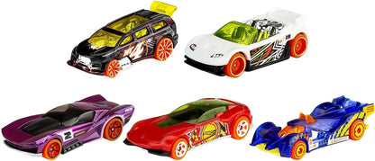 Hot Wheels Set of 5 Toy Cars, Extreme Race Assorted Styles