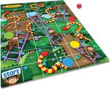 Orchard Toys Jungle Snakes and Ladders Mini Game, Small and Compact, Travel Game, Perfect for Children Age 4-7