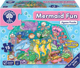 Orchard Toys Mermaid Fun Jigsaw Puzzle, 15-Piece Puzzle For Kids Ages 2+