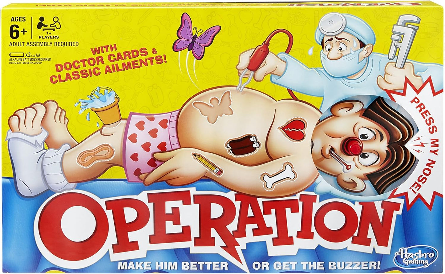 Hasbro Gaming Classic Operation Game, for Kids Ages 6 and Up