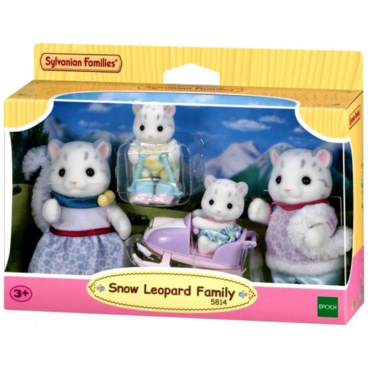 Sylvanian Snow Leopard Family