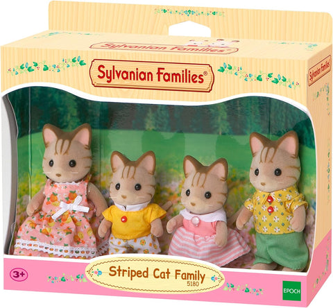 Sylvanian Families Striped Cat Family