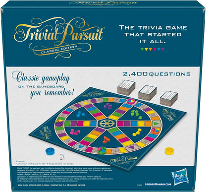 Hasbro Gaming Trivial Pursuit Game, Classic Edition